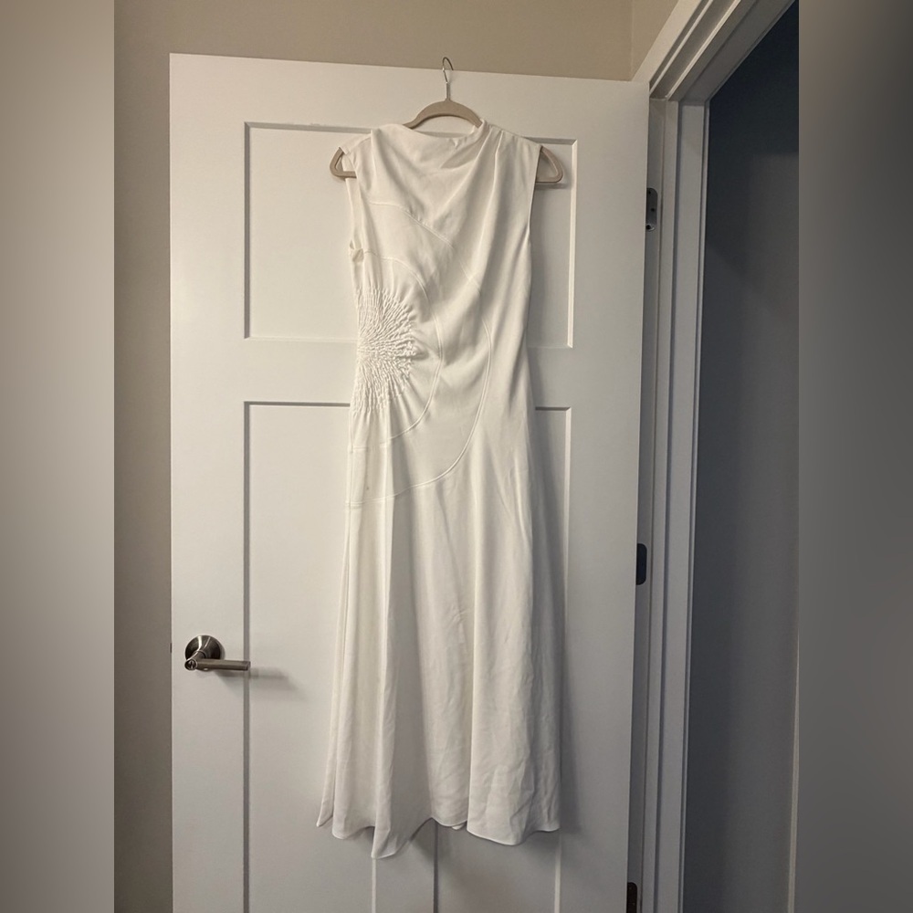 New A.L.C. Kaia Gathered Sleeveless Midi Dress. - Picture 8 of 10
